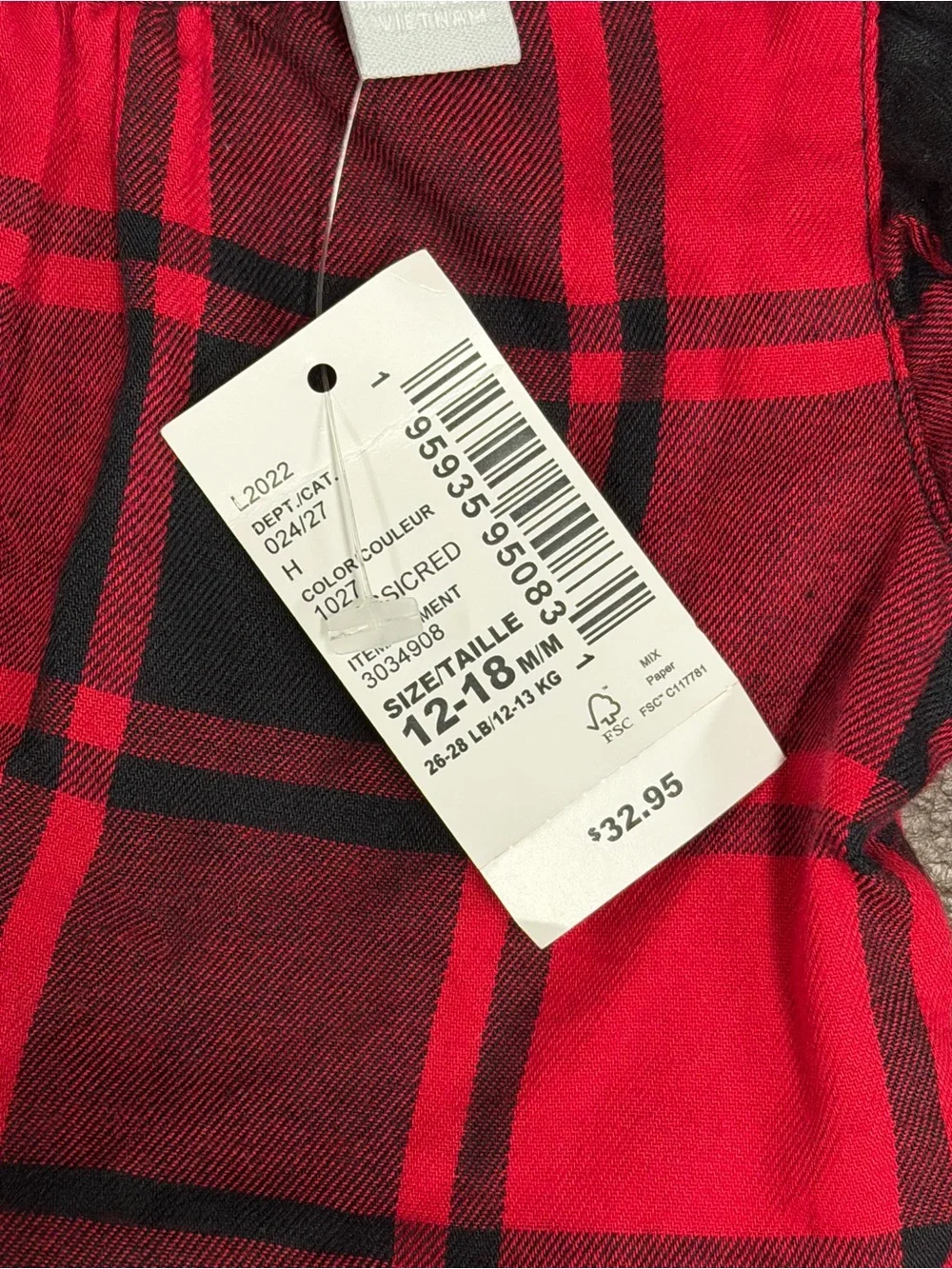 The Children's Place NWT Red & Black Plaid Ruffle Shoulder Dress holiday.   #257